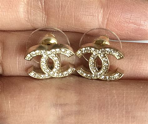 chanel studs fake|genuine chanel earrings.